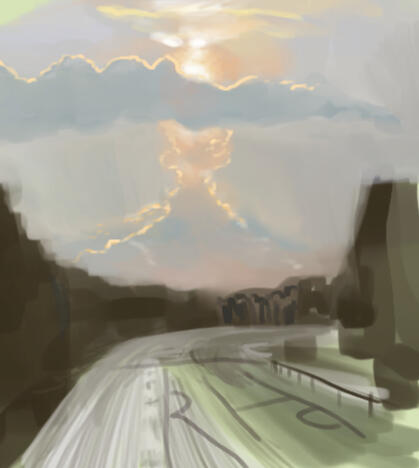 HIghway skies- Sketch - 2025